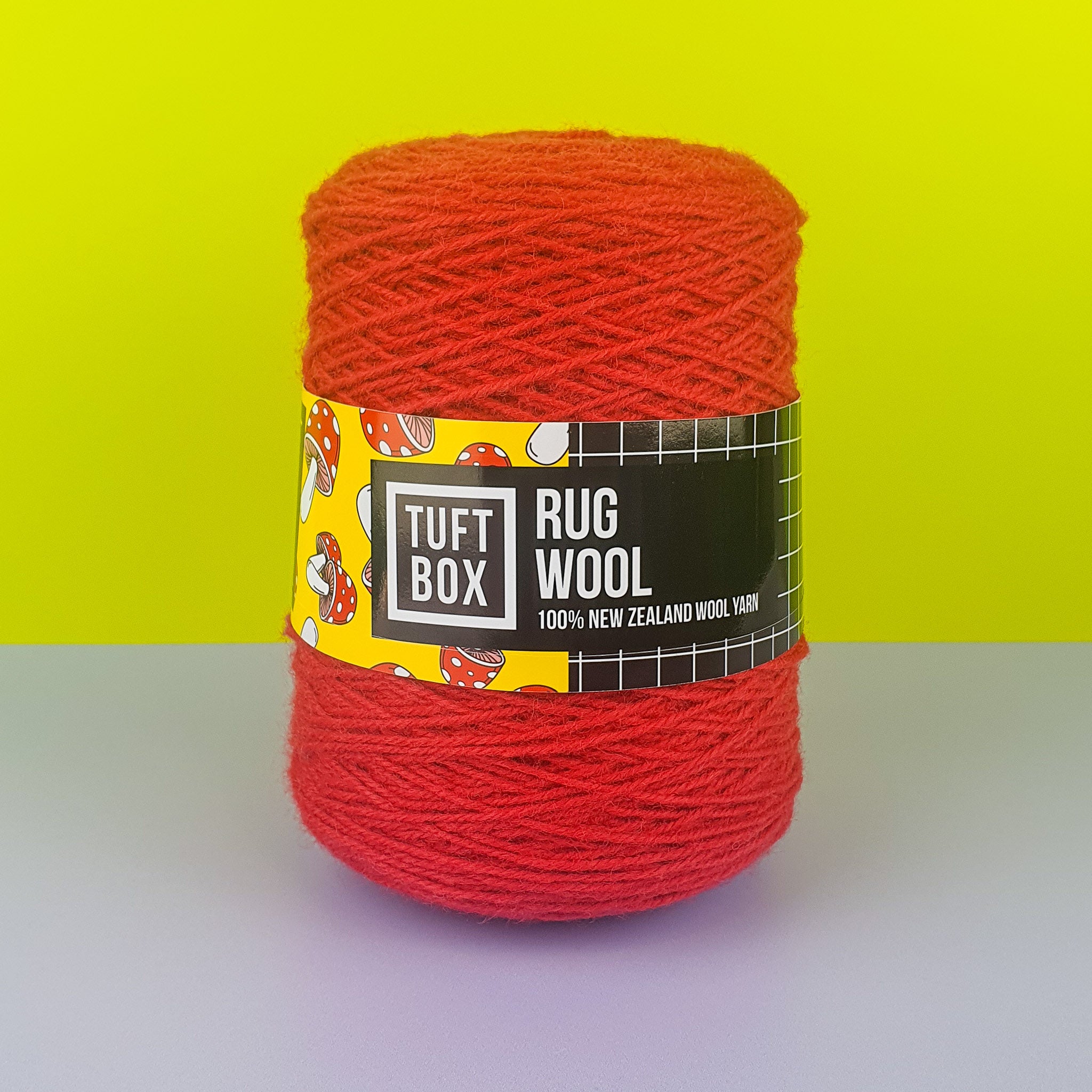 Tuftbox Rug Wool Cone Red