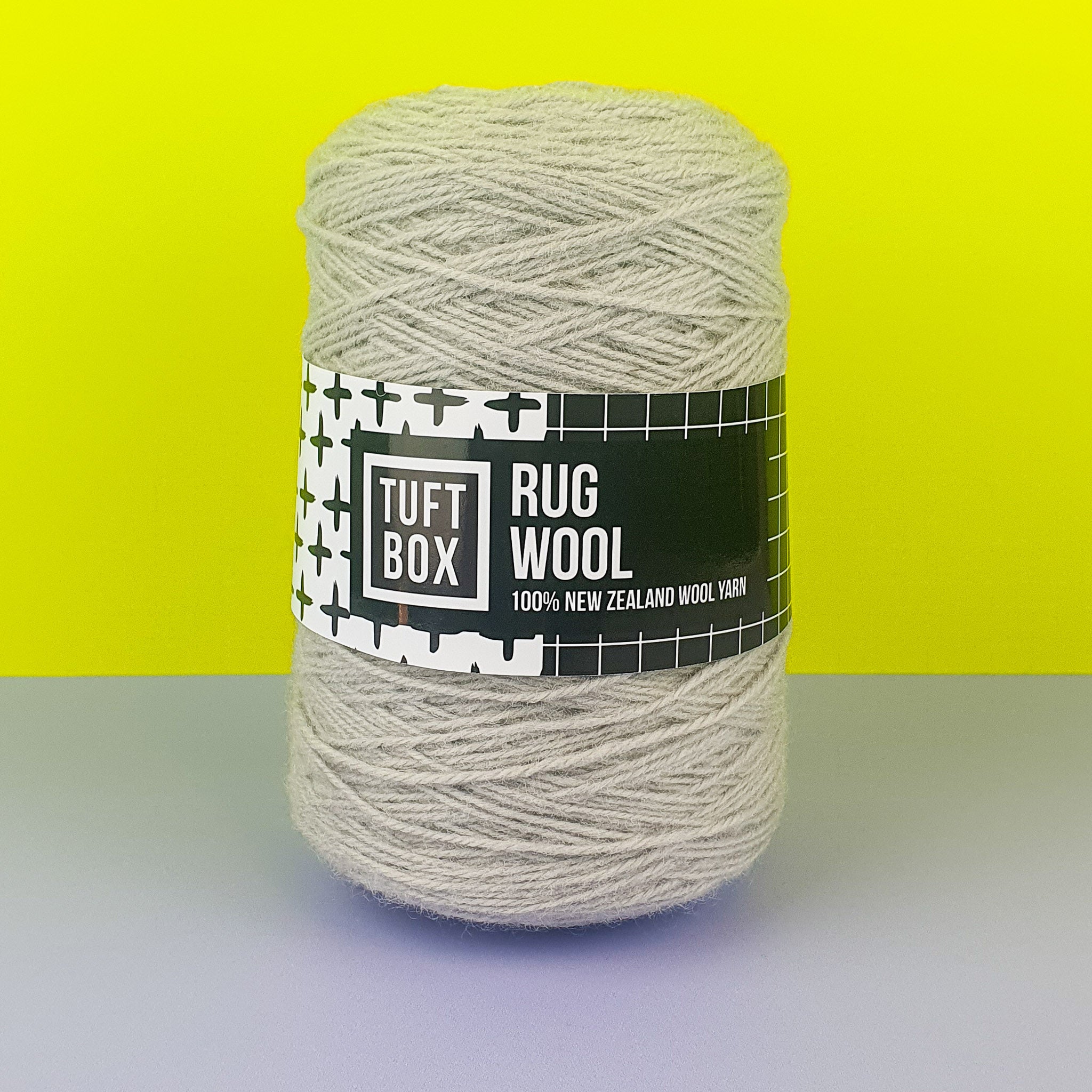 Tuftbox Rug Wool Cone Silver
