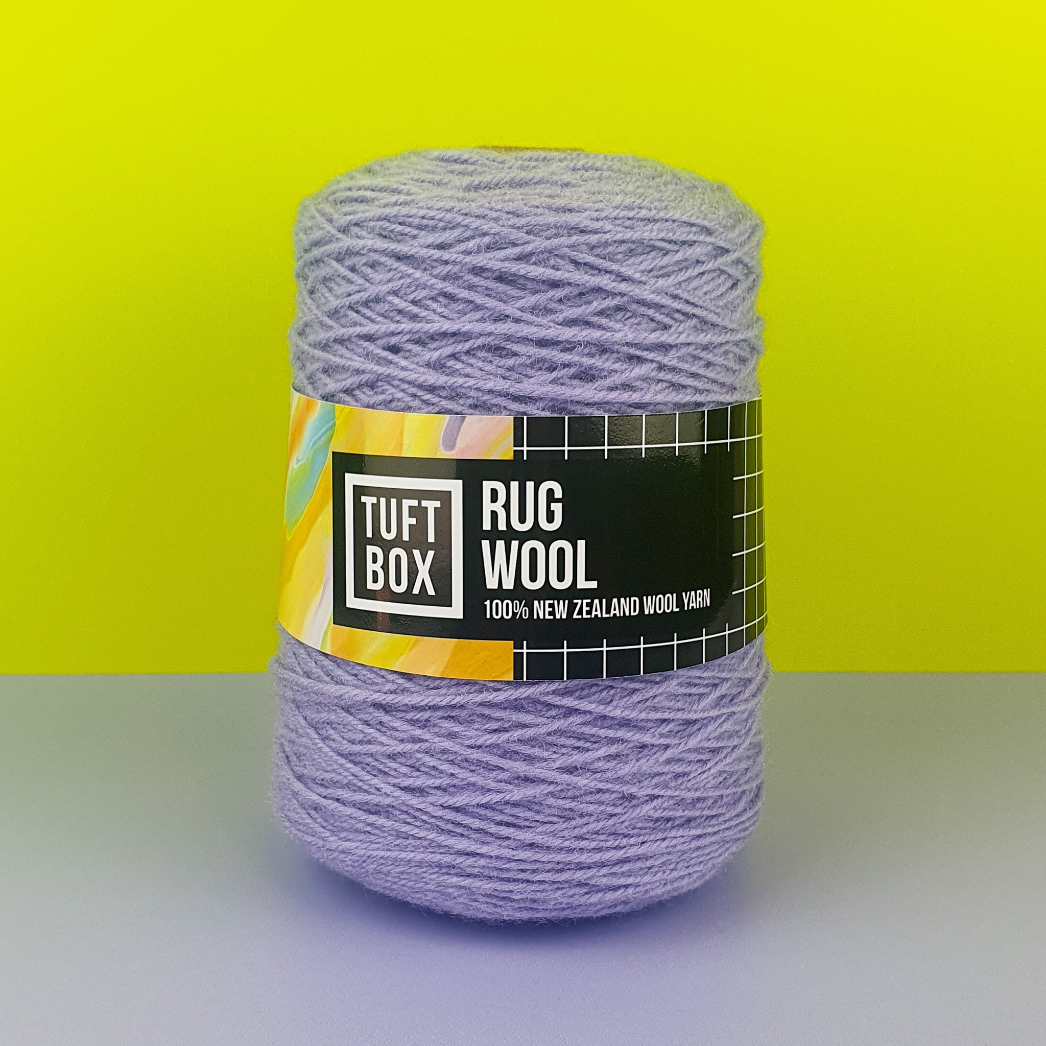Tuftbox Rug Wool Cone Lavender Blue