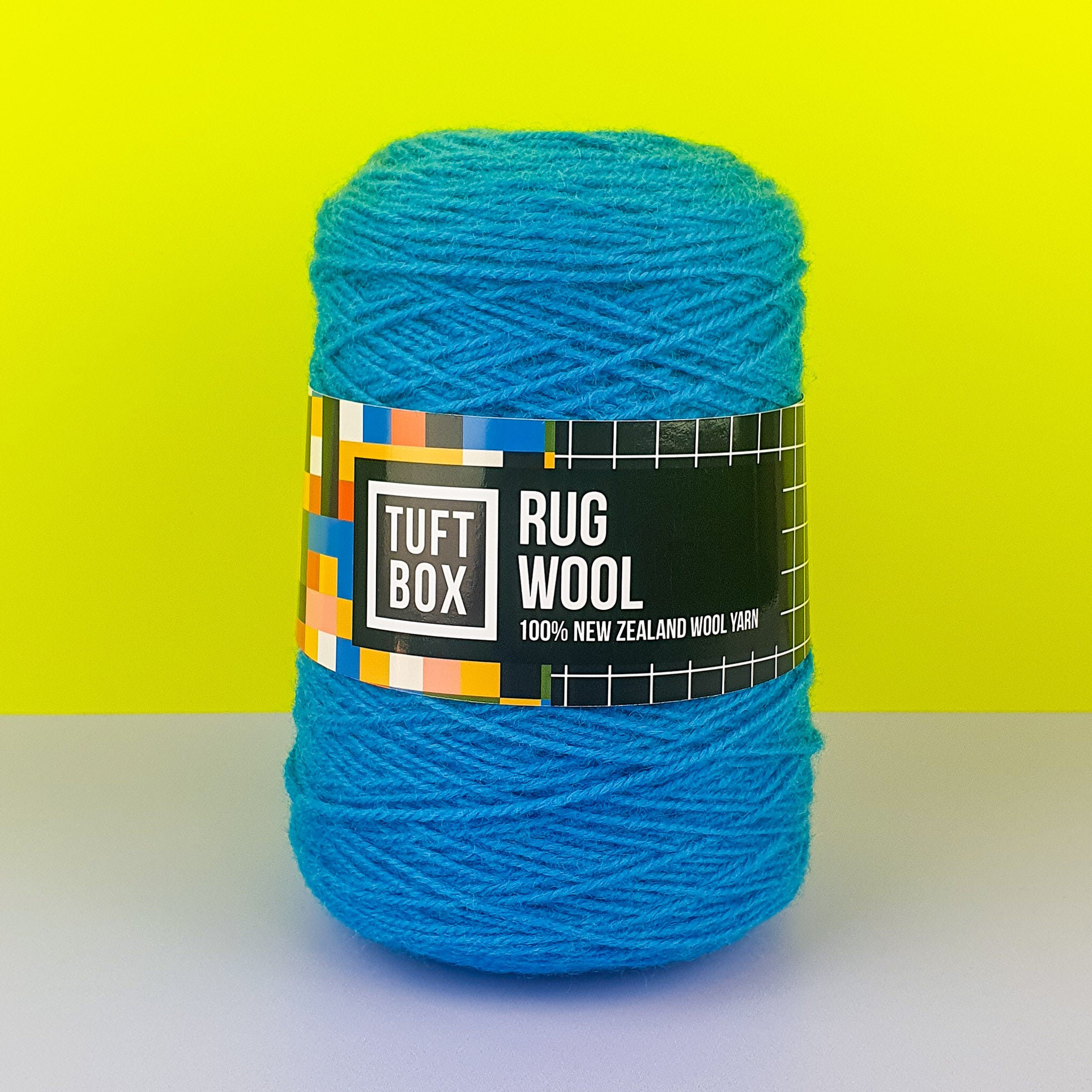 Tuftbox Rug Wool Cone Azure