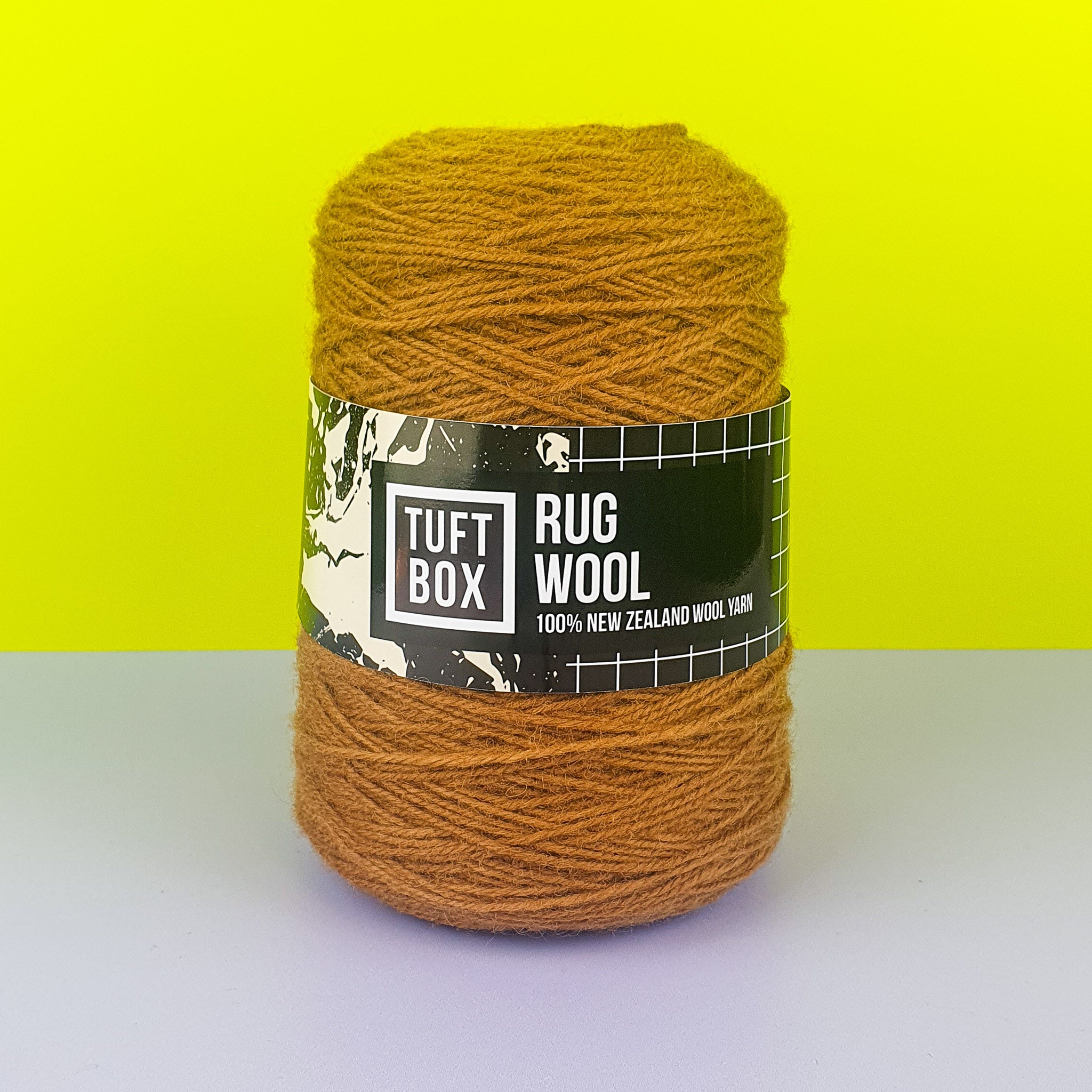 Tuftbox Rug Wool Cone Caramel