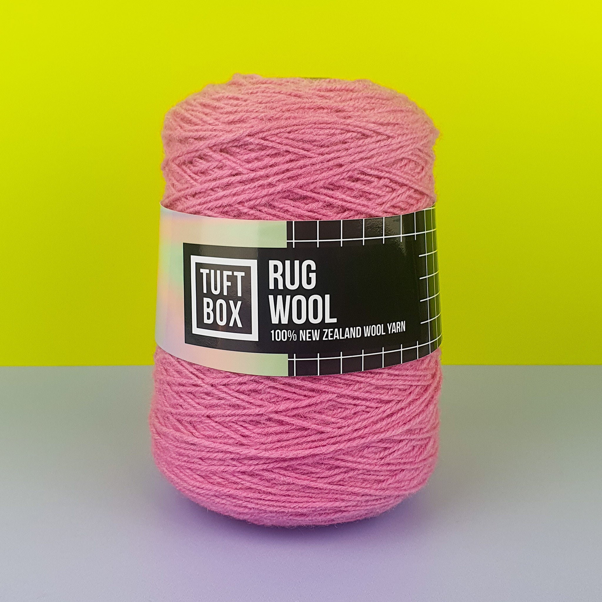 Tuftbox Rug Wool Cone Bubblegum Pink