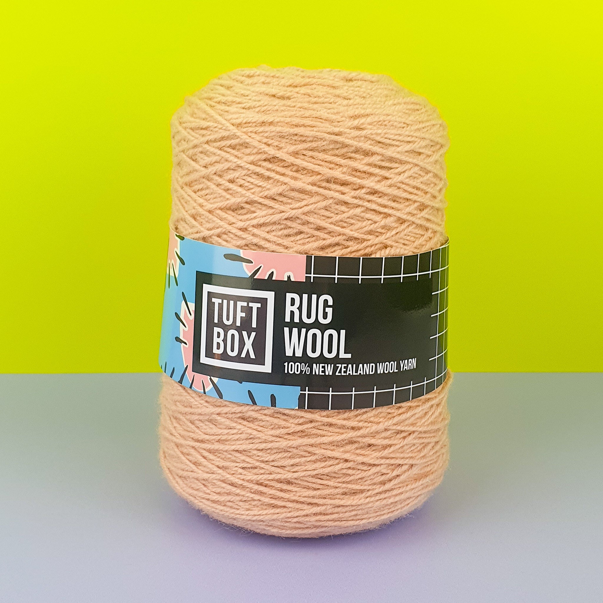Tuftbox Rug Wool Cone Apricot