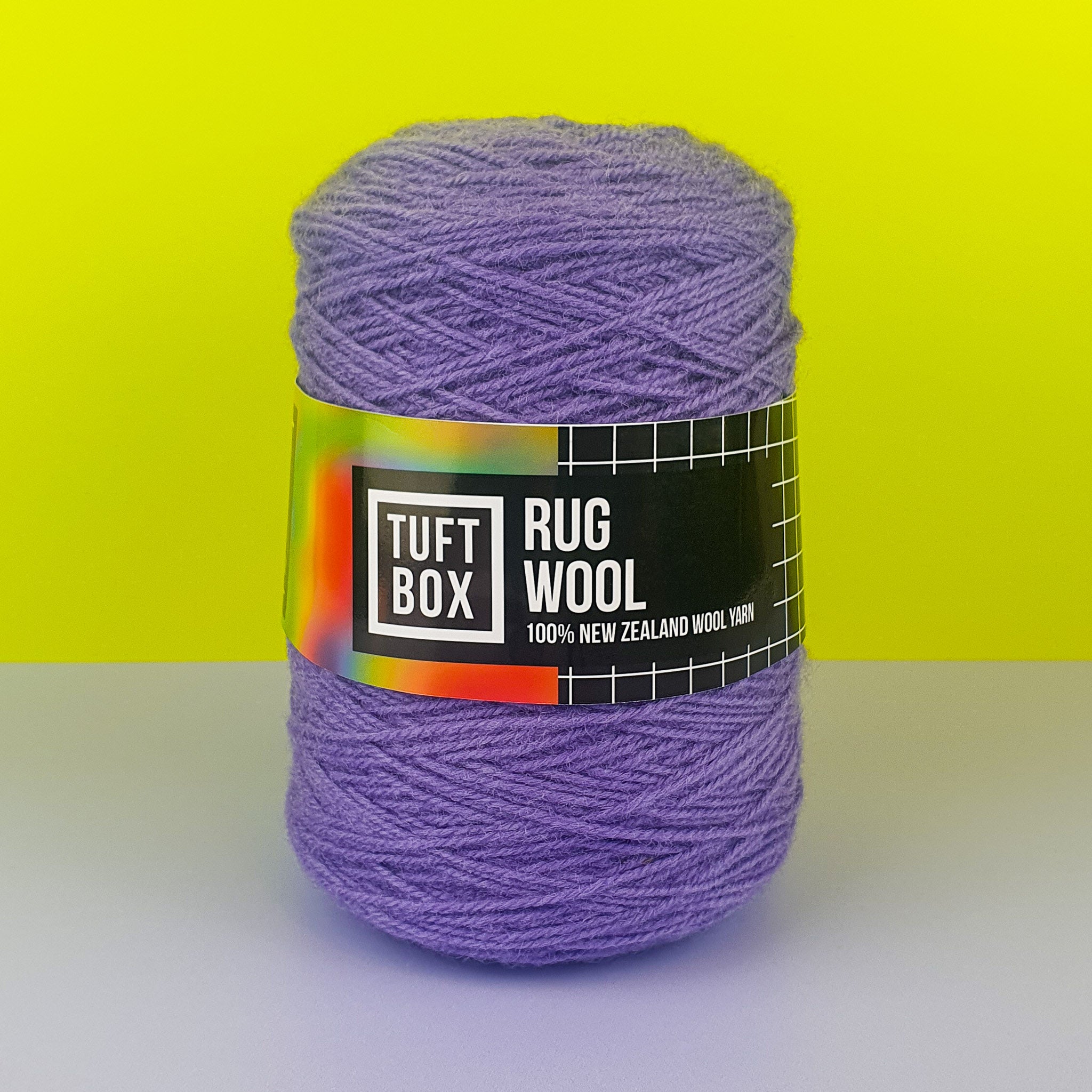 Tuftbox Rug Wool Cone Smooth Purple