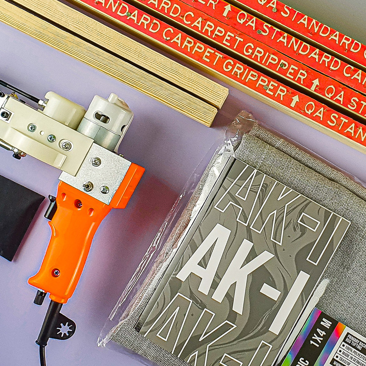 Rug Tufting Starter Kit | AK-I Machine, Frame, Fabric | Tuftbox UK