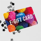 E-GiftCard with pompoms and confetti stars