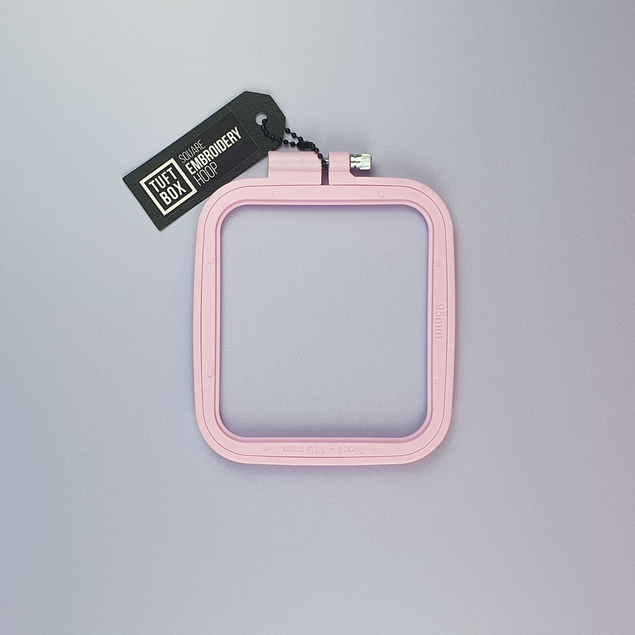 Embroidery Hoop Square Pink 9.5x11cm