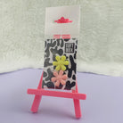 Flower Needle threaders Yellow/Peach in cow print pack