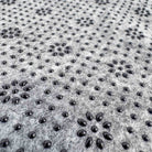 Grey Non Slip tufting Fabric Close Up of Silicone Dot Pattern