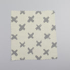 Grime Guard Grey Crosses Fabric Swatch