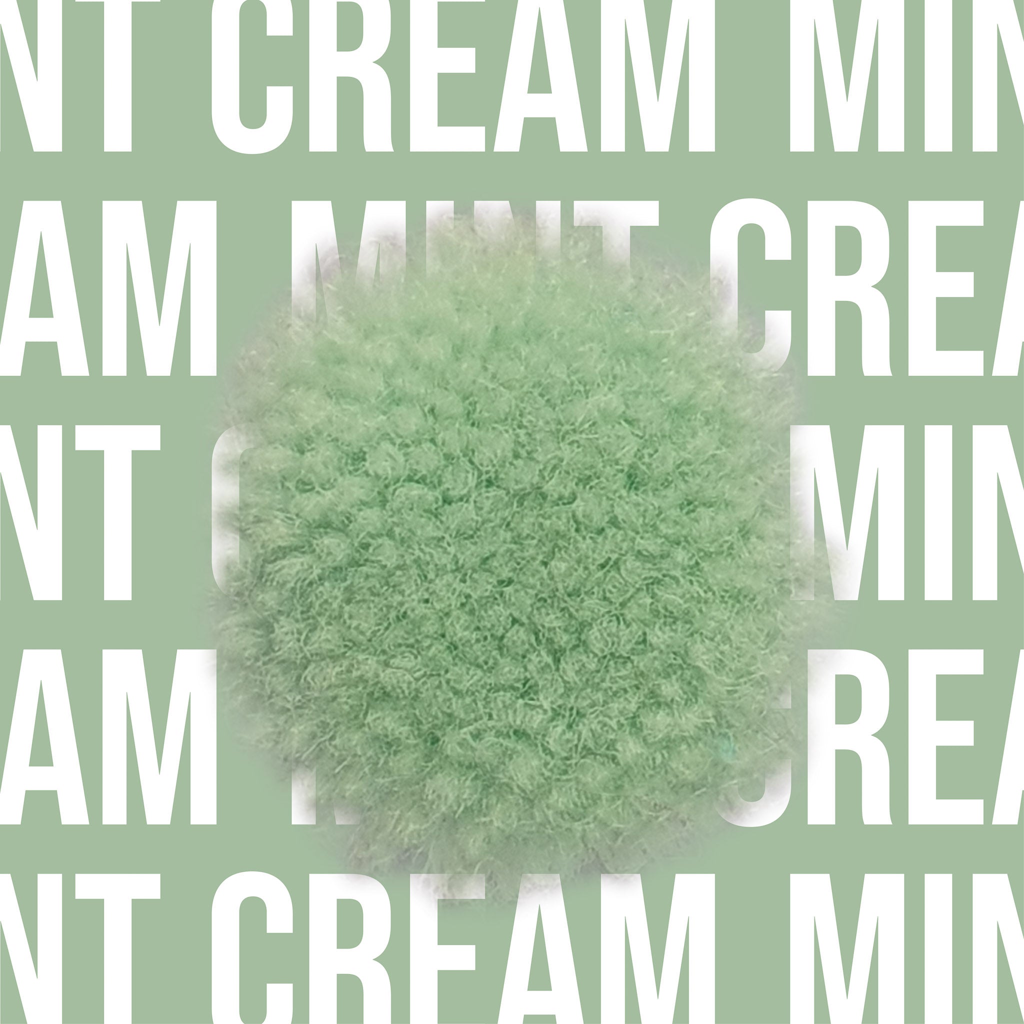 Tuftbox Rug Wool PomPom Swatch Mint Cream