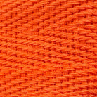 Rug binding twill tape close up Papaya Orange