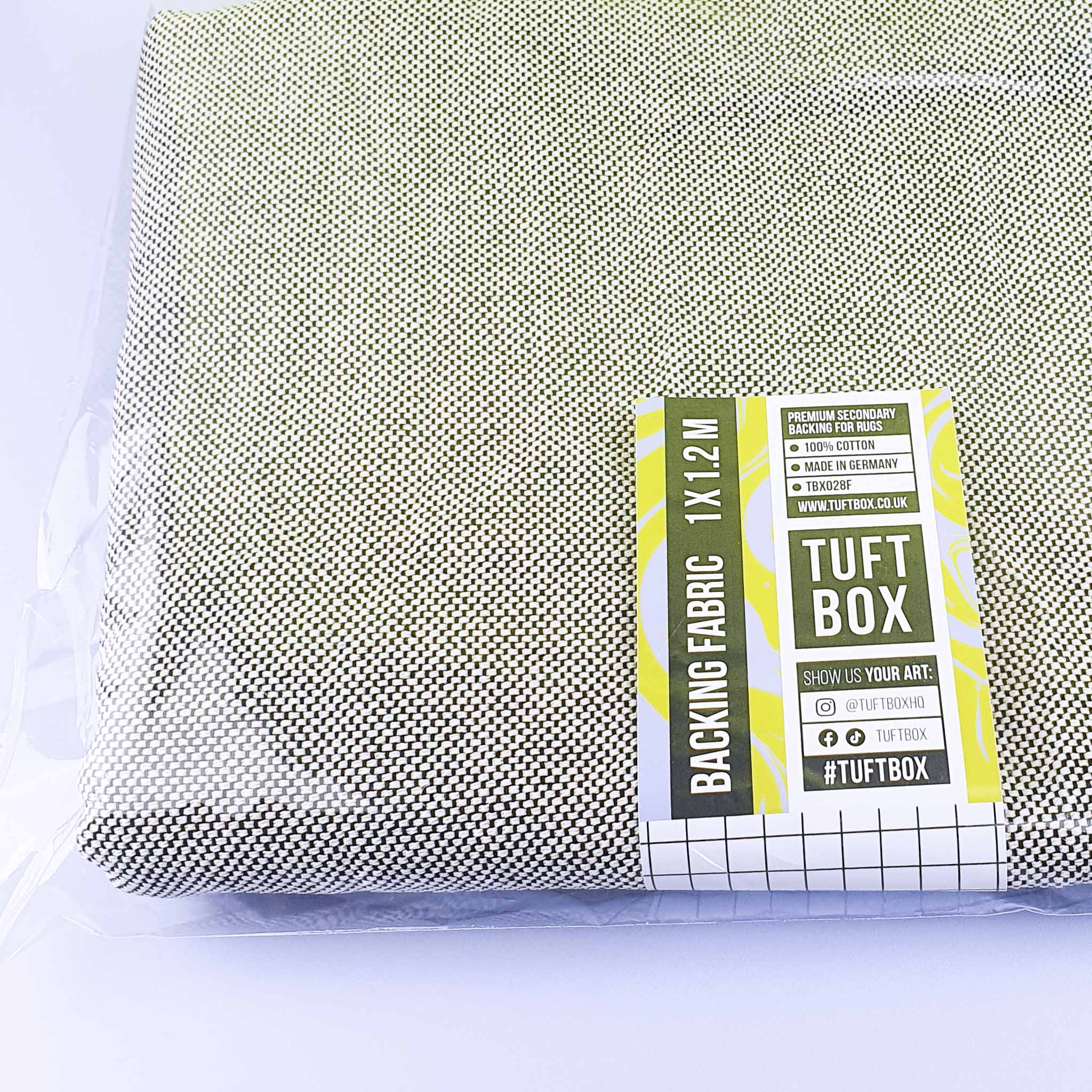 Secondary Rug Fabric Premium Woven Backing Cloth Tuftbox UK