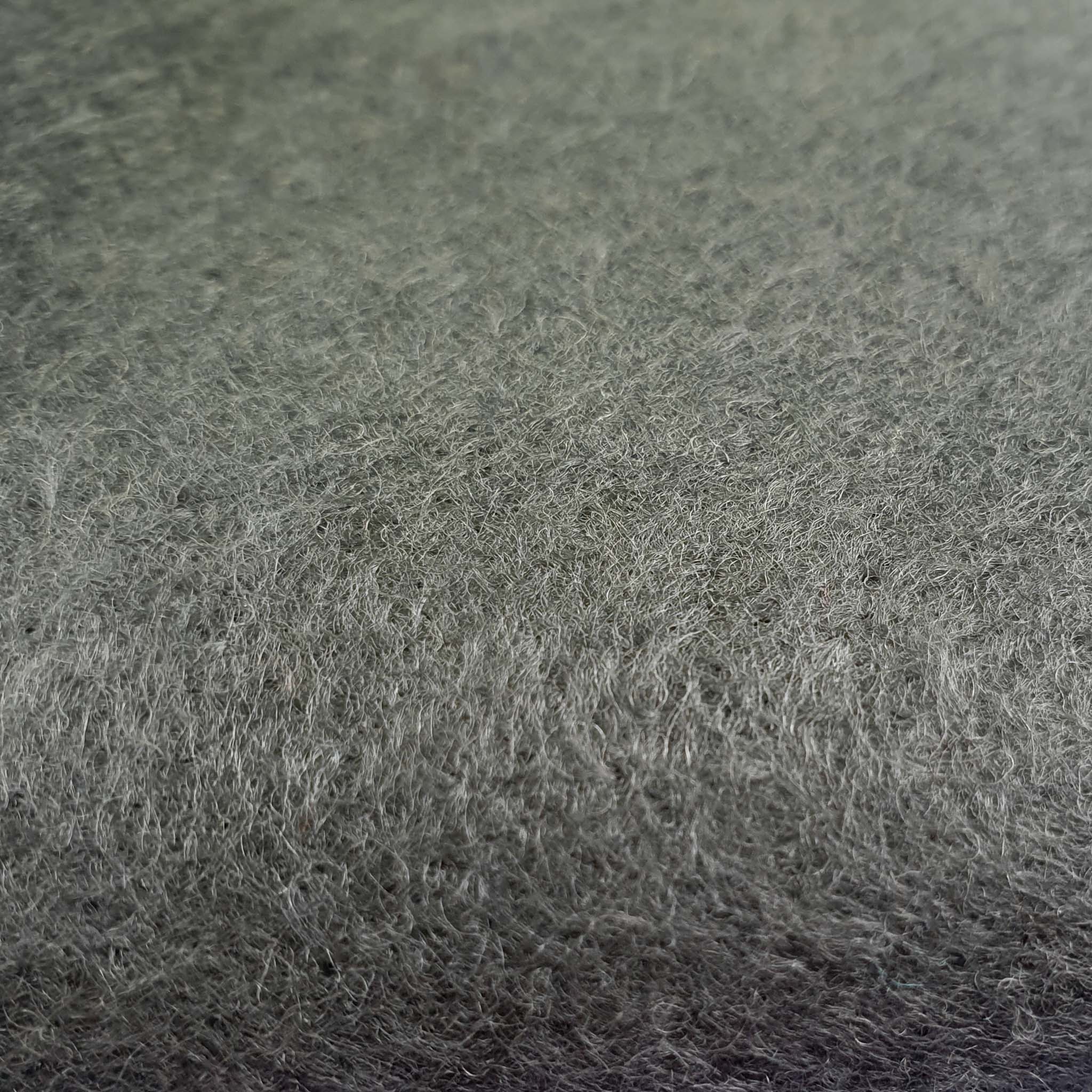 Wool Viscose Felt close up Steel Grey