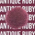 Tuftbox Rug Wool PomPom Swatch Antique Ruby