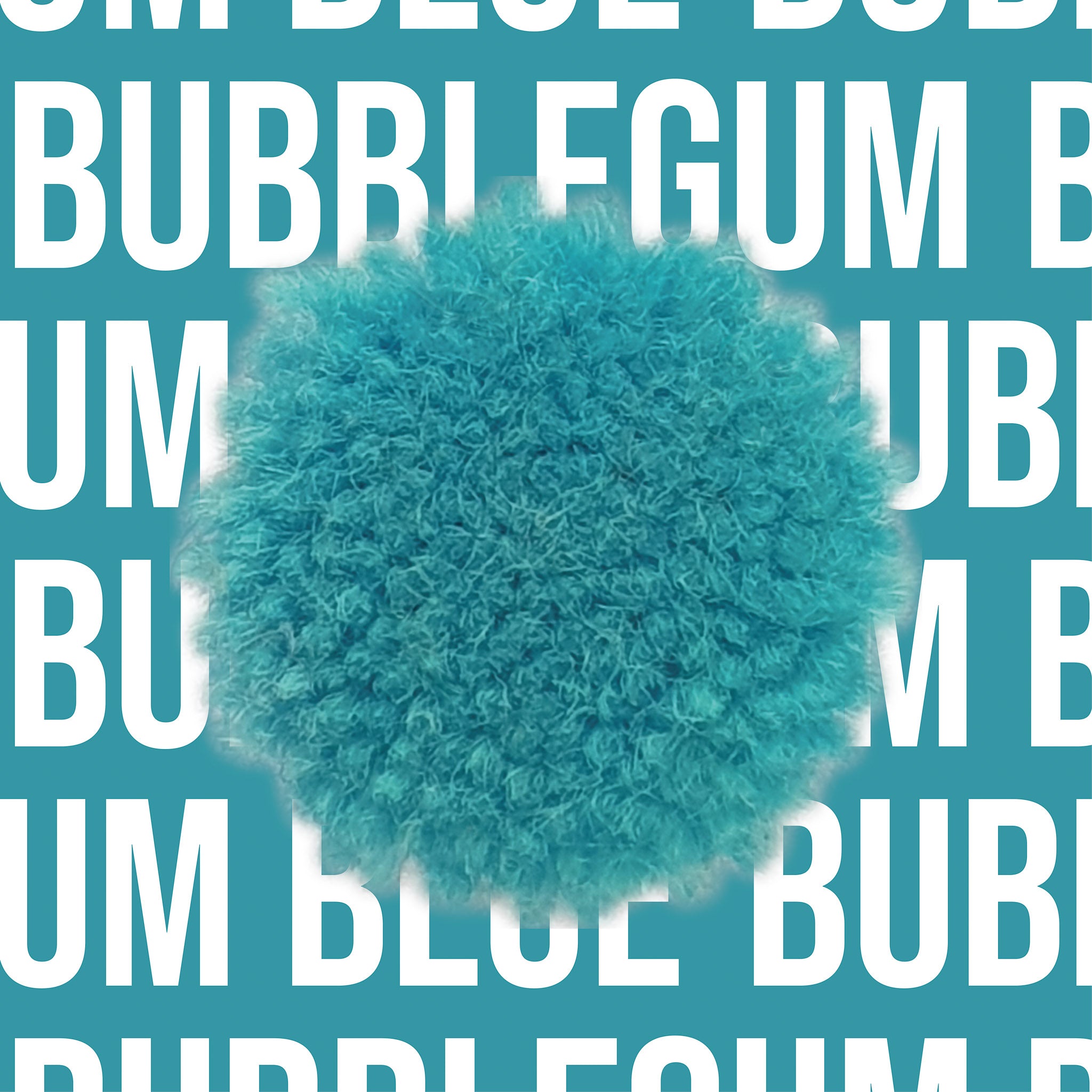 Tuftbox Rug Wool PomPom Swatch Bubblegum Blue