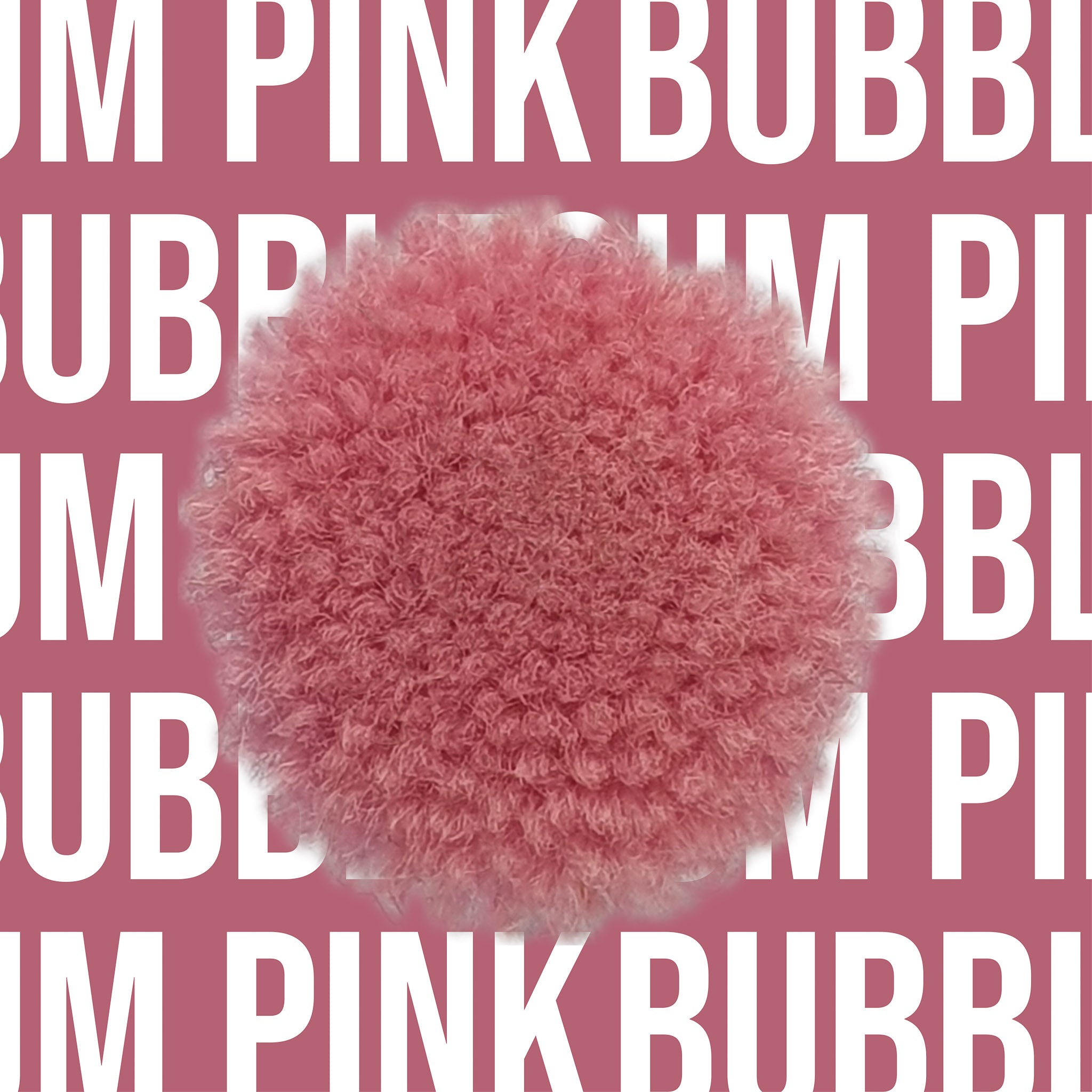 Tuftbox Rug Wool PomPom Swatch Bubblegum Pink