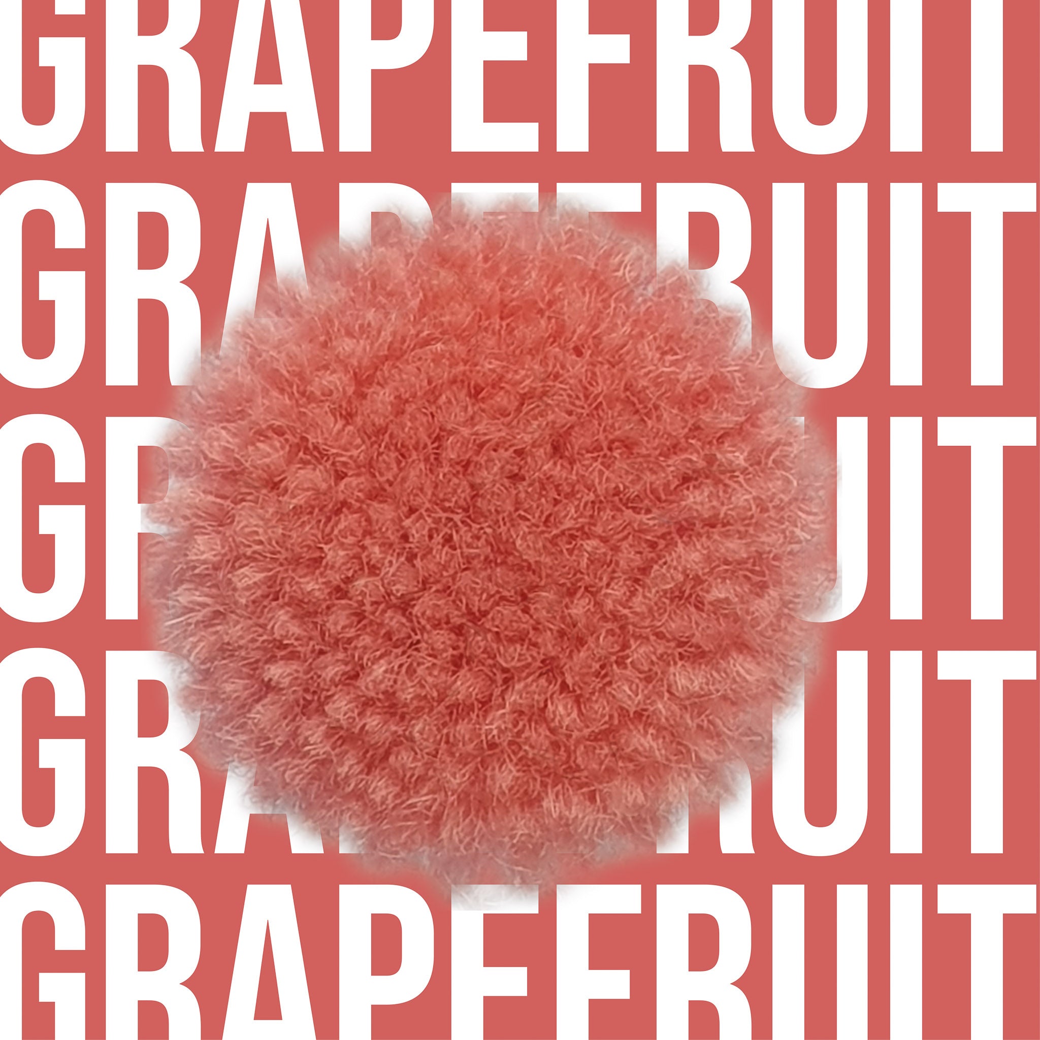 Tuftbox Rug Wool PomPom Swatch Grapefruit