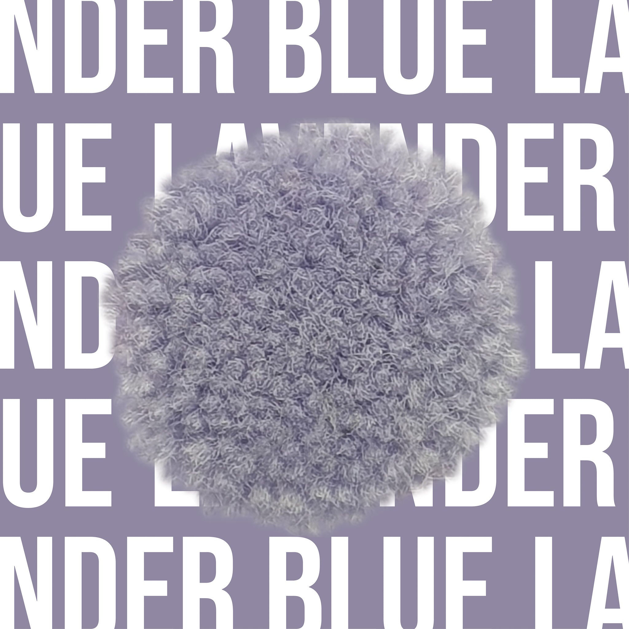 Tuftbox Rug Wool PomPom Swatch Lavender Blue