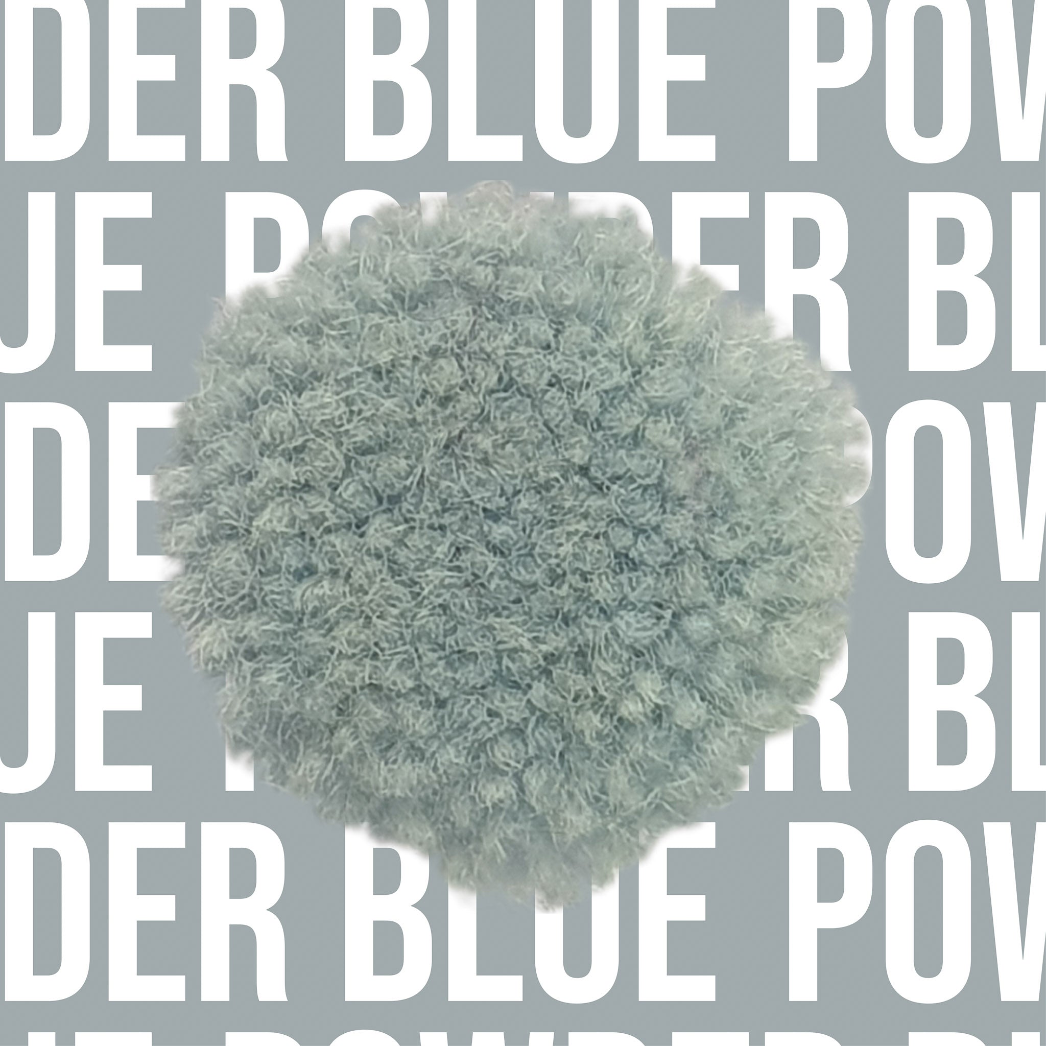 Tuftbox Rug Wool PomPom Swatch Powder Blue