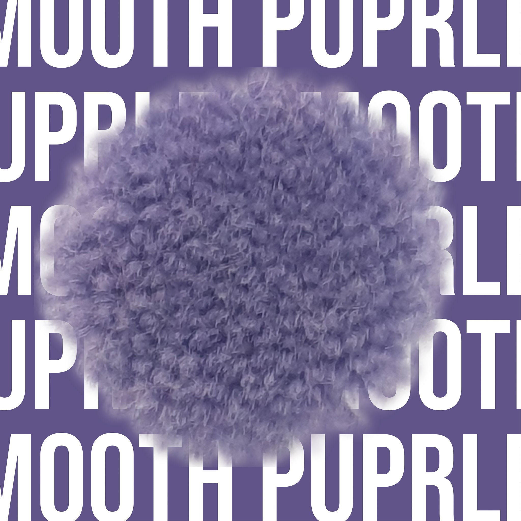 Tuftbox Rug Wool PomPom Swatch Smooth Purple